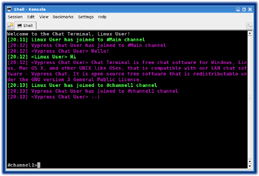 Chat Terminal in Linux KDE