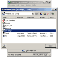 Address Book Dialog