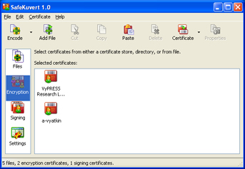File encryption in Windows XP