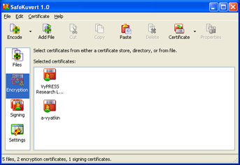 File encryption in Windows XP